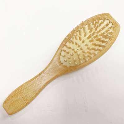 Bamboo Wood Bristles Massage Hair Comb Brush